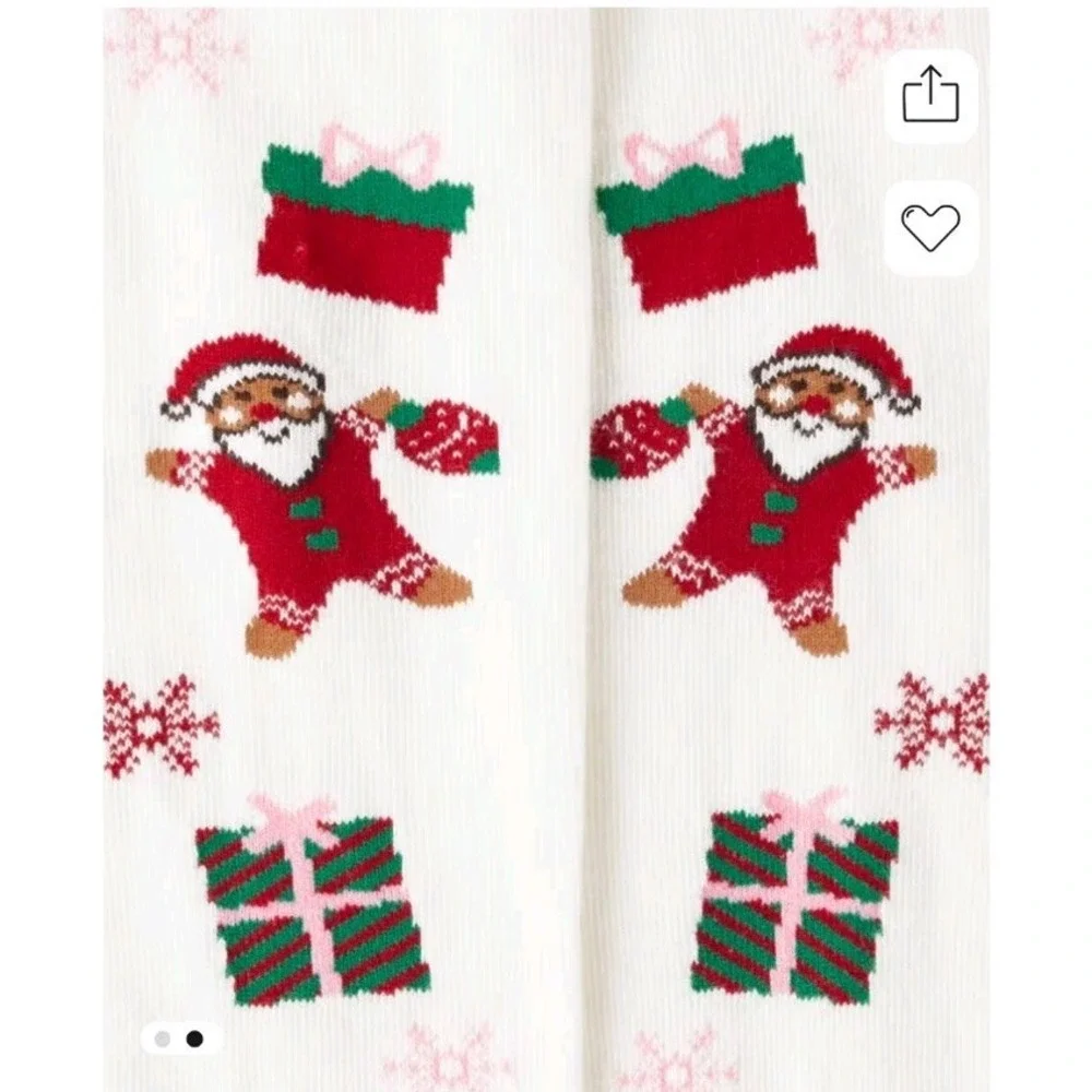 Gymboree Girls 12-14 Christmas Tights‎ Holiday Nutcracker Gift Santa Cotton New